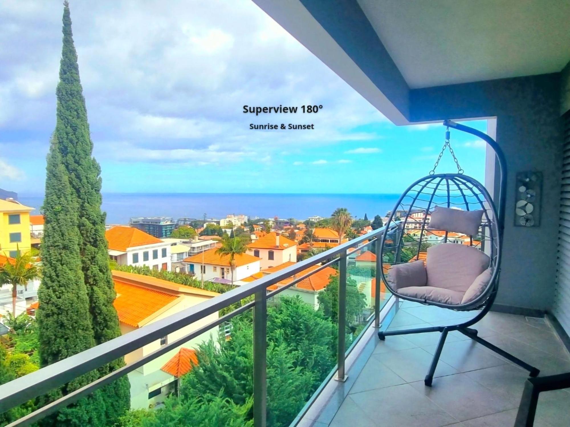 Panoramic Sunrise And Sunset Views, 5 Min From Funchal, Perfect Getaway For Travelers Apartment ภายนอก รูปภาพ